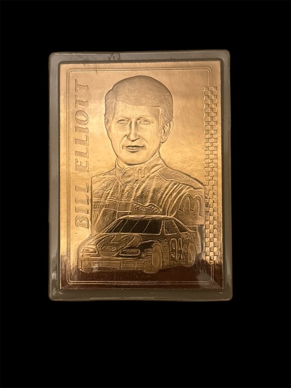Bill Elliott NASCAR Racing Collectible Gold Card